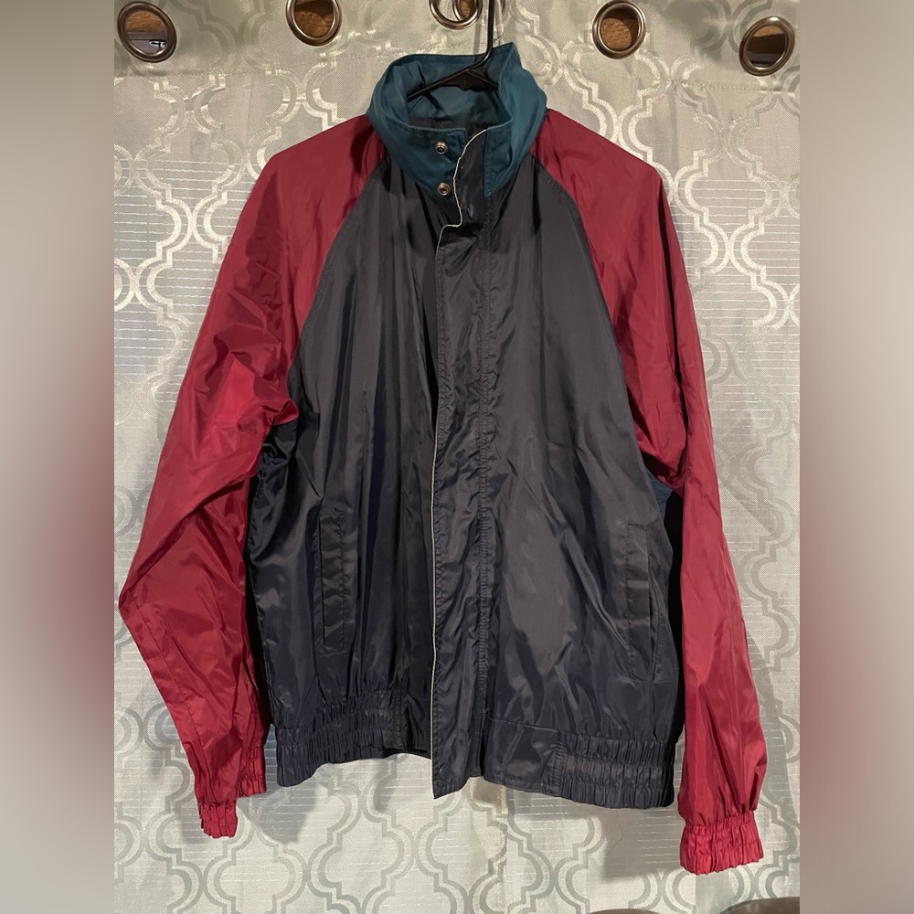 Vintage Players by Van Heusen Multicolor Nylon Lightweight Jacket, Men’s L